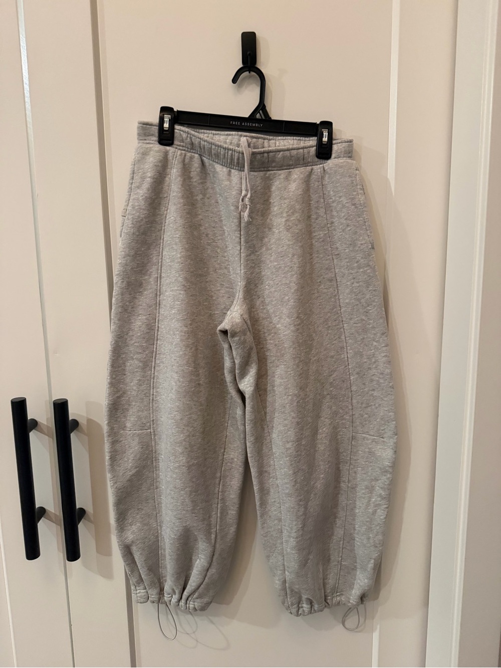 🩶 *SET* Sz M Athletic Works Light Gray Zip-Up Jacket and Sz S Barrel Sweatpants - Picture 6 of 11